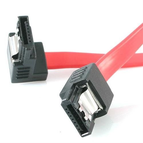 StarTech.com 12in Latching SATA to Right Angle SATA Serial ATA Cable - Image 1