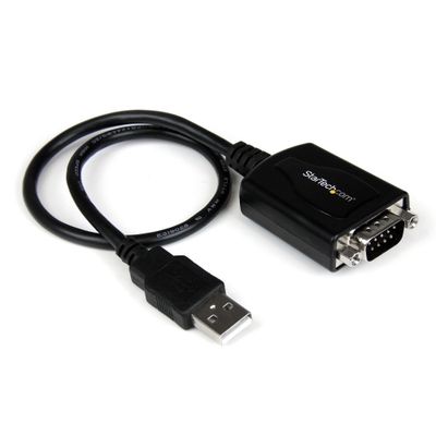 StarTech.com 1 ft USB to RS232 Serial DB9 Adapter Cable with COM Retention - TAA - Thumbnail 2