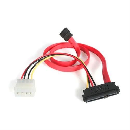 StarTech.com 18in SAS 29 Pin to SATA Cable with LP4 Power - Image 1