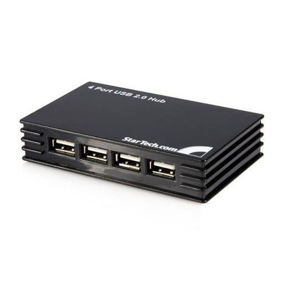 StarTech.com 4 Port Black USB 2.0 Hub - TAA