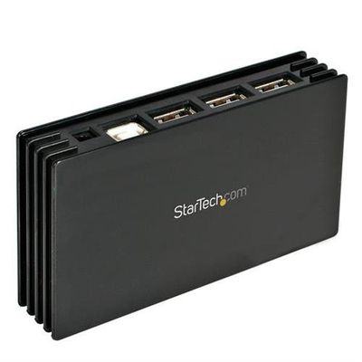 StarTech.com 7 Port Black USB 2.0 Hub - TAA