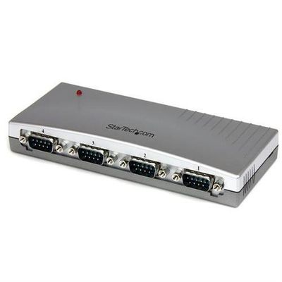 StarTech.com 4 Port USB to RS232 Serial DB9 Adapter Hub - TAA