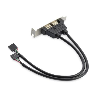 StarTech.com 2 Port USB A Female Low Profile Slot Plate Adapter - Thumbnail 2