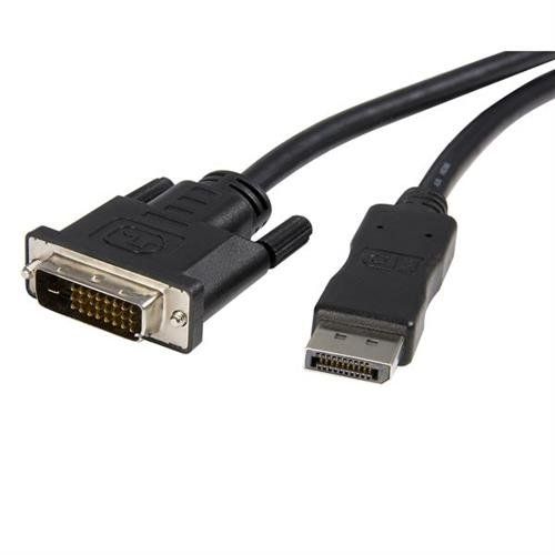 StarTech.com 10ft (3m) DisplayPort to DVI Cable - DisplayPort to DVI Adapter Cable 1080p Video - DisplayPort to DVI-D Cable Single Link - DP to DVI Monitor Cable - DP 1.2 to DVI Converter - Image 1