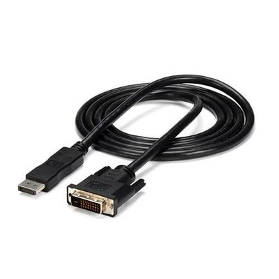 StarTech.com 6ft (1.8m) DisplayPort to DVI Cable DisplayPort to DVI Adapter Cable Passive DP to DVI-D Video Converter 1080p - Replaced by DP2DVI2MM6