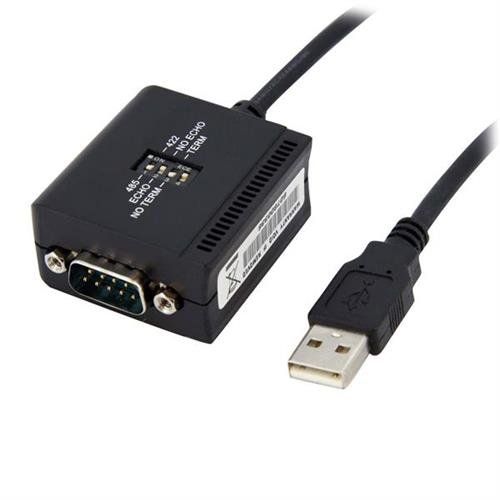 StarTech.com 6ft (1.8m) 1-Port Professional RS422/485 USB Serial Cable Adapter with COM Retention USB to RS422 Adapter - TAA - Image 1