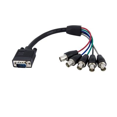 StarTech.com 1 ft Coax HD15 VGA to 5 BNC RGBHV Monitor Cable - M/F - Thumbnail 2