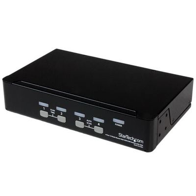StarTech.com 4 Port 1U Rackmount USB KVM Switch with OSD - TAA 1920 x 1440 pixels Rack mounting 5.4 W 1U Black - Thumbnail 2