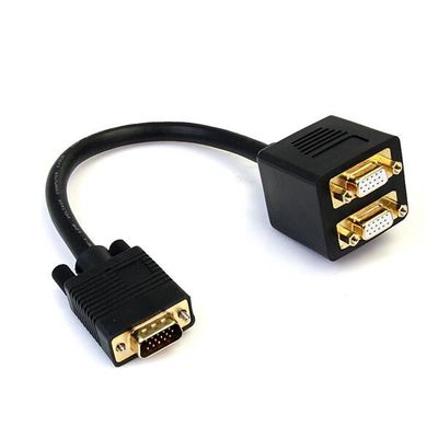 StarTech.com 1 ft VGA to 2x VGA Video Splitter Cable M/F - Thumbnail 2