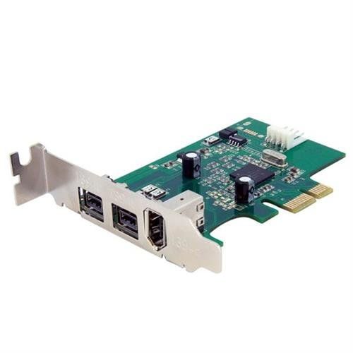 StarTech.com 3 Port 2b 1a Low Profile 1394 PCI Express FireWire Card Adapter - Image 1