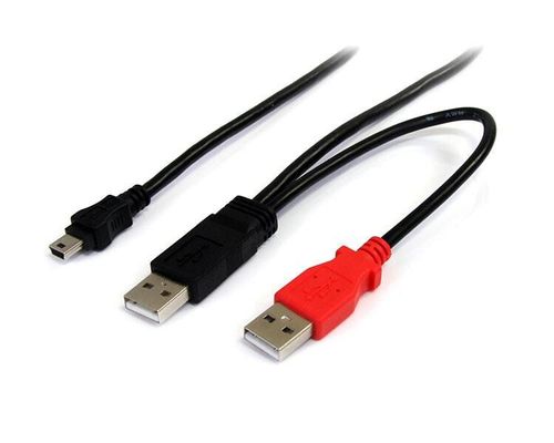 StarTech.com 6 ft USB Y Cable for External Hard Drive - USB A to mini B - Thumbnail 2