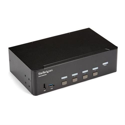 StarTech.com 4 Port HDMI KVM Switch - 4K 30Hz - Dual Display - TAA - Image 1