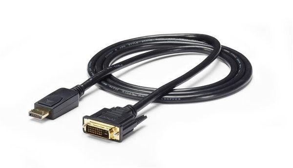 StarTech.com 6ft (1.8m) DisplayPort to DVI Cable DisplayPort to DVI Adapter Cable Passive DP to DVI-D Video Converter 1080p - Replacement for DP2DVIMM6 1.8 m DisplayPort DVI-D Male Male Straight - Thumbnail 2