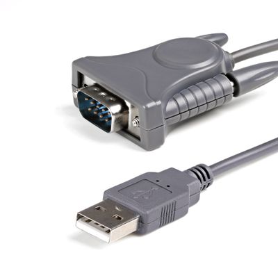 StarTech.com 3ft (91cm) 1-Port USB to Serial Cable DB9/DB25 RS232 to USB Converter Prolific USB to Serial Adapter - Thumbnail 2
