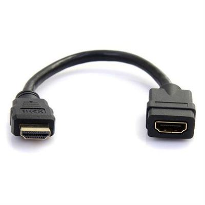 StarTech.com 6in (15cm) HDMI Extension Cable - Short HDMI Cable Male to Female - 4K HDMI Cable Extender - 4K 30Hz UHD HDMI Port Saver M/F - High Speed HDMI 1.4 - 30AWG - HDMI Dongle Extender