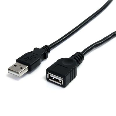 StarTech.com 3 ft Black USB 2.0 Extension Cable A to A - M/F. Cable length: 0.91 m. Connector 1: USB A Connector 2: USB A Connector gender: Male/Female Maximum data transfer rate: 0.48 Gbit/s Product colour: Black - Thumbnail 2