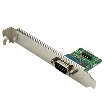 StarTech.com 24in Internal USB Motherboard Header to Serial RS232 Adapter - TAA IDC Serial RS-232 Black Green Silver Microsoft WHQL CE FCC FTDI - FT232RL - Thumbnail 2