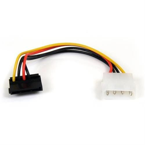 StarTech.com 6in 4 Pin LP4 to Right Angle SATA Power Cable Adapter - Image 1