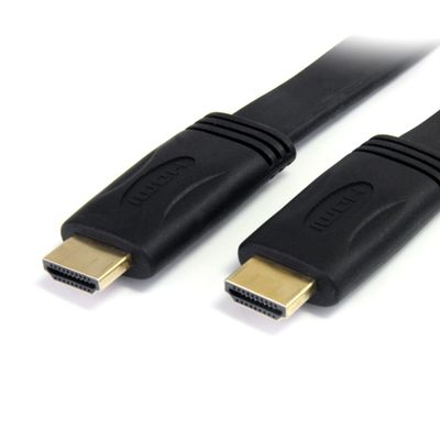 StarTech.com 6ft (1.8m) Flat High Speed HDMI Cable with Ethernet - Ultra HD 4k x 2k HDMI Cable - HDMI to HDMI M/M - Thumbnail 2