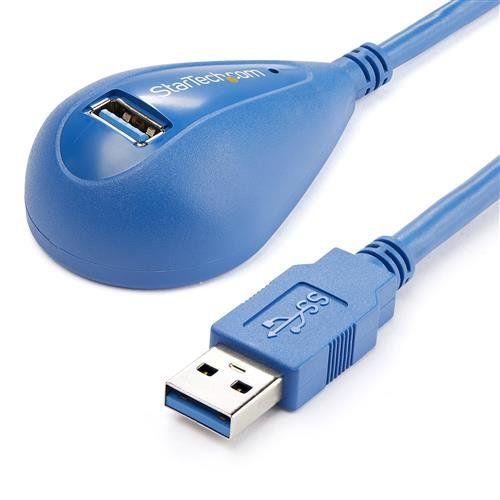 StarTech.com 5 ft Desktop SuperSpeed USB 3.0 Extension Cable - A to A M/F - Image 1