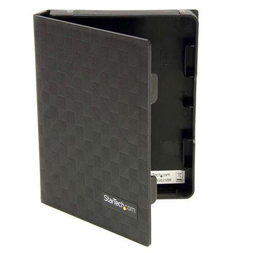 StarTech.com 2.5in Anti-Static Hard Drive Protector Case - Black (3pk) TAA-Compliant - Image 1
