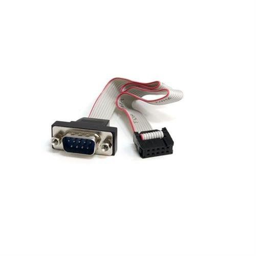 StarTech.com 16in 9 Pin Serial Male to 10 Pin Motherboard Header Panel Mount Cable - Image 1