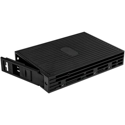 StarTech.com 2.5in SATA/SAS SSD/HDD to 3.5in SATA Hard Drive Converter Black Plastic Power CE FCC 100 mm 145 mm - Thumbnail 2