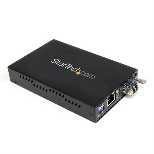 StarTech.com 1000 Mbps Gigabit Single Mode Fiber Media Converter LC 40 km - TAA - Image 1