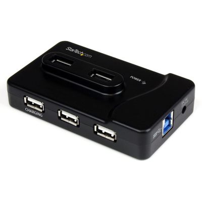 StarTech.com 6 Port USB 3.0 / USB 2.0 Combo Hub with 2A Charging Port 2x USB 3.0 &amp; 4x USB 2.0 - Thumbnail 2