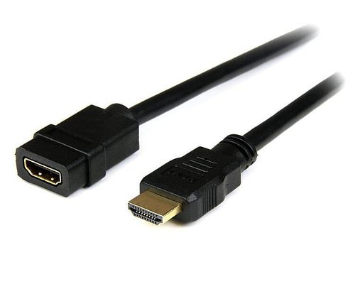StarTech.com 6ft (2m) HDMI Extension Cable - HDMI Male to Female Cable - 4K HDMI Cable Extender - 4K 30Hz UHD HDMI Cable with Ethernet M/F - High Speed HDMI 1.4 Cable - HDMI Cord Extender - Thumbnail 2