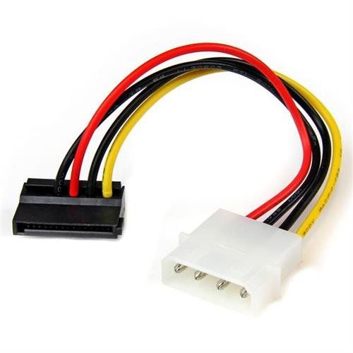 StarTech.com 6in 4 Pin LP4 to Left Angle SATA Power Cable Adapter - Image 1