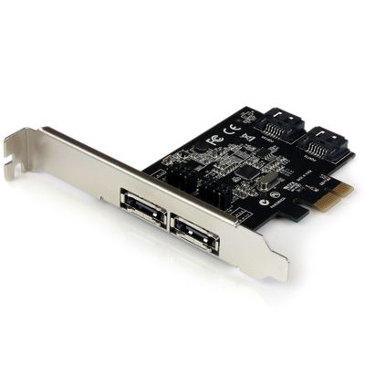 StarTech.com 2 Port PCI Express SATA 6 Gbps eSATA Controller Card - Dual Port PCIe x1 SATA III Adapter with Configurable Internal/External Connectivity PCIe SATA CE FCC REACH ASMedia - ASM1061 48 bit 0 - 50 C - Thumbnail 2