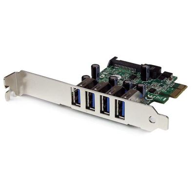StarTech.com 4 Port PCI Express PCIe SuperSpeed USB 3.0 Controller Card Adapter with UASP - 5Gbps - SATA Power - TAA - Thumbnail 2
