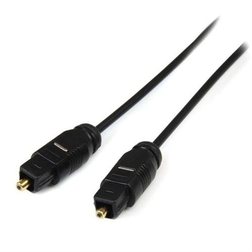 StarTech.com 15 ft Thin Toslink Digital Optical SPDIF Audio Cable - Image 1