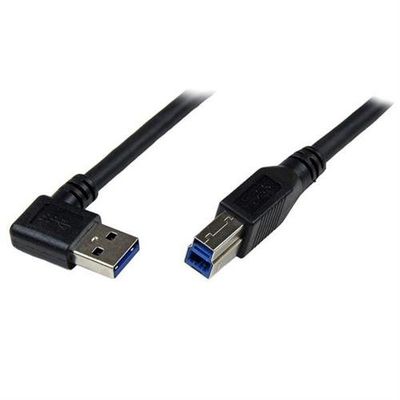 StarTech.com 1m Black SuperSpeed USB 3.0 (5Gbps) Cable - Right Angle A to B - M/M
