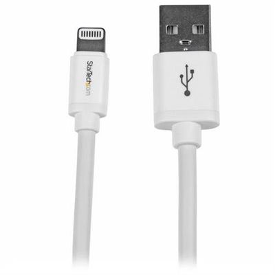 StarTech.com 2 m (6 ft.) USB to Lightning Cable - Long iPhone / iPad / iPod Charger Cable - Lightning to USB Cable - Apple MFi Certified - White 2 m Lightning USB A Male Male White