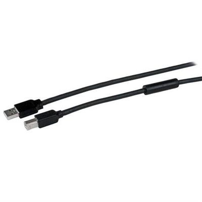 StarTech.com 50ft (15m) Active USB 2.0 A to B Cable Long USB Printer Cable 1x USB-A (M) 1x USB-B (M) - Black