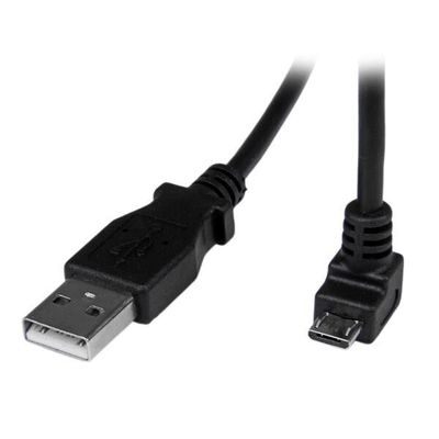 StarTech.com 2m Micro USB Cable - A to Down Angle Micro B - Thumbnail 2