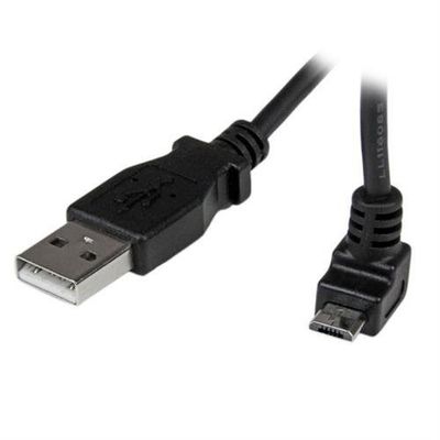 StarTech.com 2m Micro USB Cable - A to Up Angle Micro B 2 m USB A Micro-USB B USB 2.0 Male/Male Black
