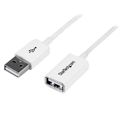 StarTech.com 3m White USB 2.0 Extension Cable A to A - M/F 3 m USB A USB A USB 2.0 Male/Female White