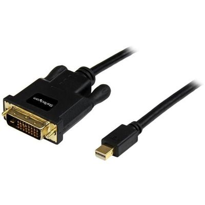 StarTech.com 10ft (3m) Mini DisplayPort to DVI Cable - Mini DP to DVI Adapter Cable - 1080p Video - Passive mDP 1.2 to DVI-D Single Link - mDP or Thunderbolt 1/2 Mac/PC to DVI Monitor 3 m mini DisplayPort DVI-D Male Male Straight - Thumbnail 2