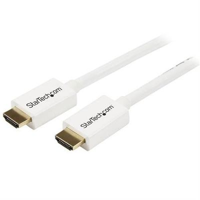 StarTech.com 16.4ft (5m) CL3 Rated HDMI Cable w/ Ethernet - In Wall Rated Ultra HD HDMI Cable - 4K 30Hz UHD High Speed HDMI Cable - 10.2 Gbps - HDMI 1.4 Video/Display Cable - 30AWG White