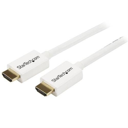 StarTech.com 23ft (7m) CL3 Rated HDMI Cable w/ Ethernet - In Wall Rated Ultra HD HDMI Cable - 4K 30Hz UHD High Speed HDMI Cable - 10.2 Gbps - HDMI 1.4 Video/Display Cable - 30AWG White 7 m HDMI Type A (Standard) HDMI Type A (Standard) 3D 10.2 G - Image 1