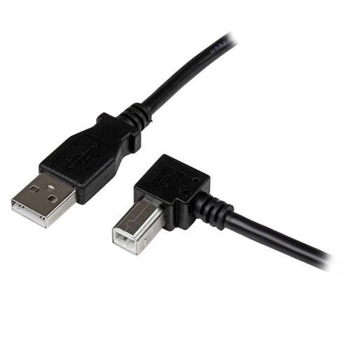 StarTech.com 2m USB 2.0 A to Right Angle B Cable - M/M - Image 1