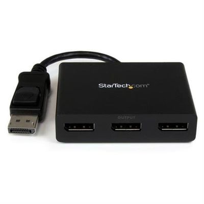 StarTech.com 3-Port Multi Monitor Adapter - DisplayPort 1.2 MST Hub to Dual 4K 30Hz &amp; 1x 1080p - Video Splitter for Extended Desktop Mode on Windows PCs Only - DP to 3x DP Monitors