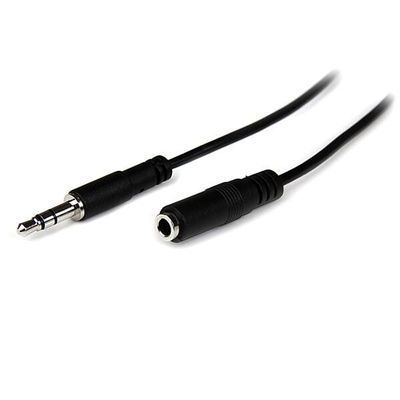 StarTech.com 2m Slim 3.5mm Stereo Extension Audio Cable - M/F - Thumbnail 2