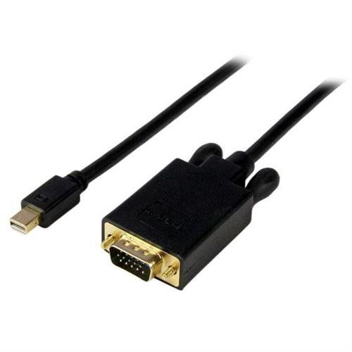 StarTech.com 6ft (2m) Mini DisplayPort to VGA Cable - Active Mini DP to VGA Adapter Cable - 1080p Video - mDP 1.2 or Thunderbolt 1/2 Mac/PC to VGA Monitor/Display - Converter Cord 1.83 m mini DisplayPort VGA (D-Sub) Male Male Straight - Image 1