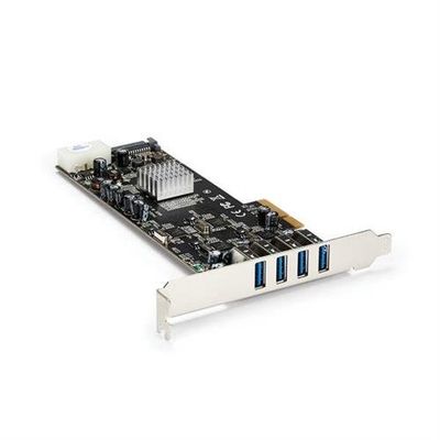 StarTech.com 4 Port USB 3.0 PCIe Card w/ 4 Dedicated 5Gbps Channels (USB 3.2 Gen 1) - UASP - SATA / LP4 Power - PCI Express Adapter Card
