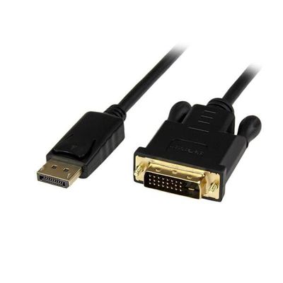 StarTech.com 3ft (1m) DisplayPort to DVI Cable - 1080p Video - Active DisplayPort to DVI Adapter Cable - DisplayPort to DVI-D Cable Converter Single Link - DP 1.2 to DVI Monitor Cable - Thumbnail 2