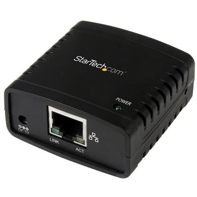 StarTech.com 10/100Mbps Ethernet to USB 2.0 Network LPR Print Server - Thumbnail 2